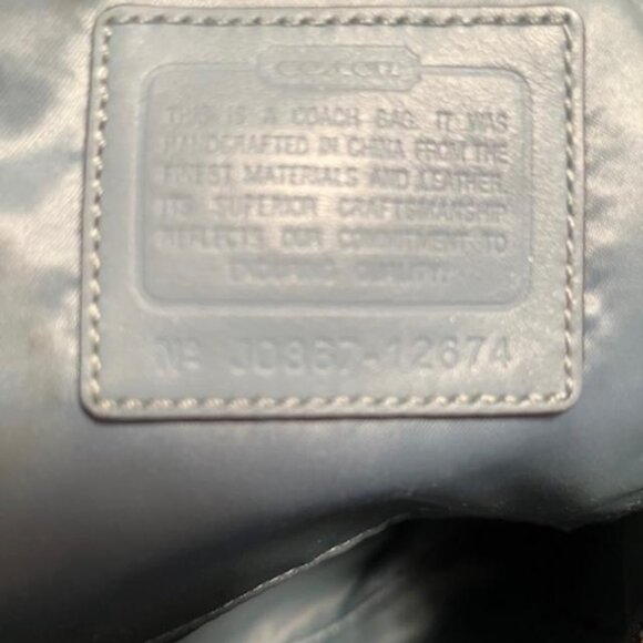 Coach Signature Jacquard Hobo in Brown and Silver - Picture 8 of 11